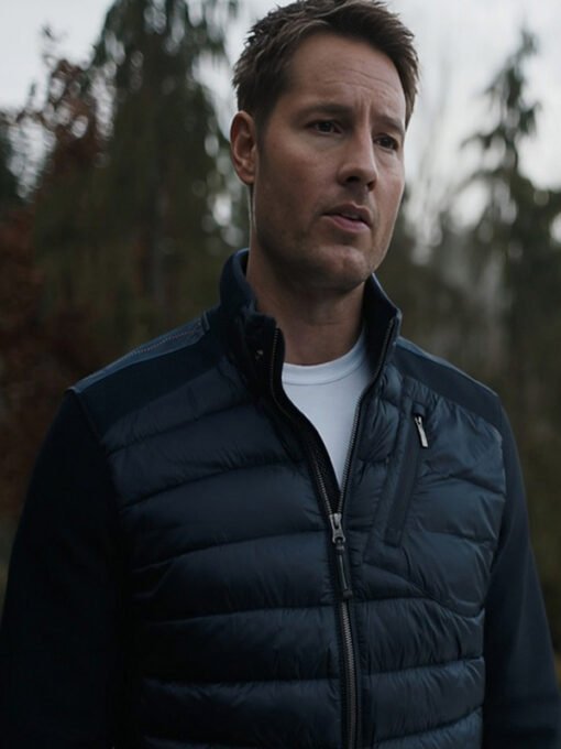 Tracker 2024 Justin Hartley Black Puffer Jacket