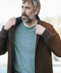 Murder In A Small Town 2024 Rossif Sutherland Brown Corduroy Jacket