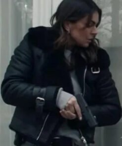 Reacher S02 Serinda Swan Black Jacket