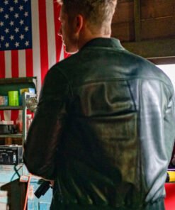 Tracker Season 02 Colter Shaw Green Leather Jacket