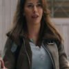 Tracker S01 Sofia Pernas Brown Shearling Leather Jacket