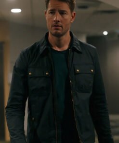 TV Series Tracker Justin Hartley Black Jacket