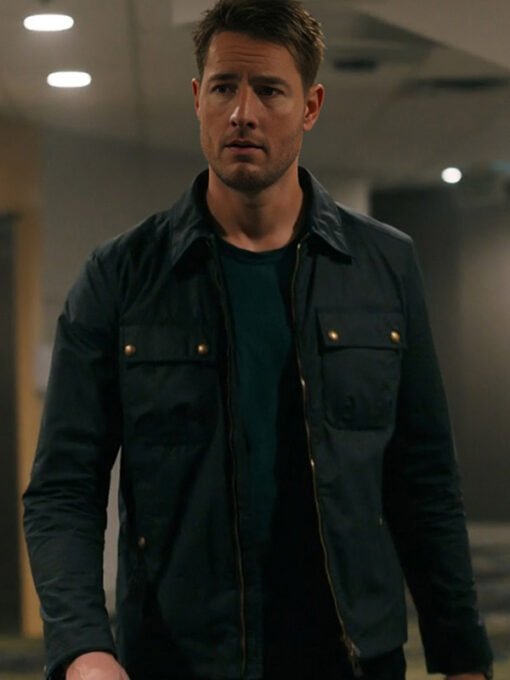 TV Series Tracker Justin Hartley Black Jacket