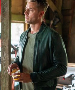 Justin Hartley TV Series Tracker S02 Green Bomber Jacket