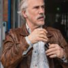 Danny Dolinski Old Guy Movie 2025 Brown Leather Jacket