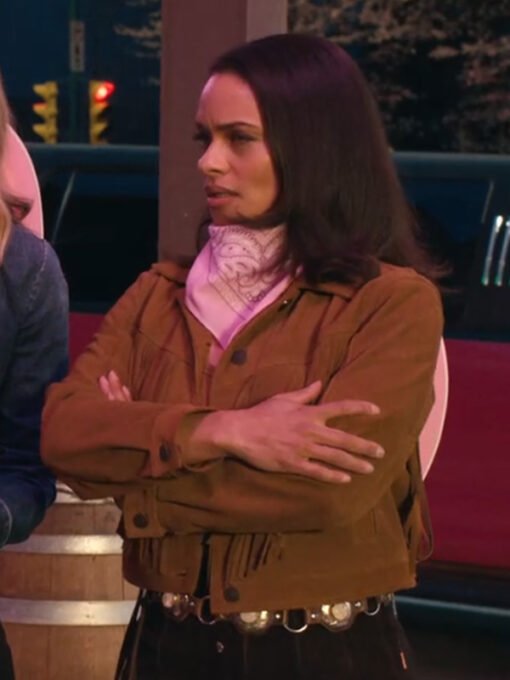 Virgin River Kandyse McClure Brown Suede Leather Jacket